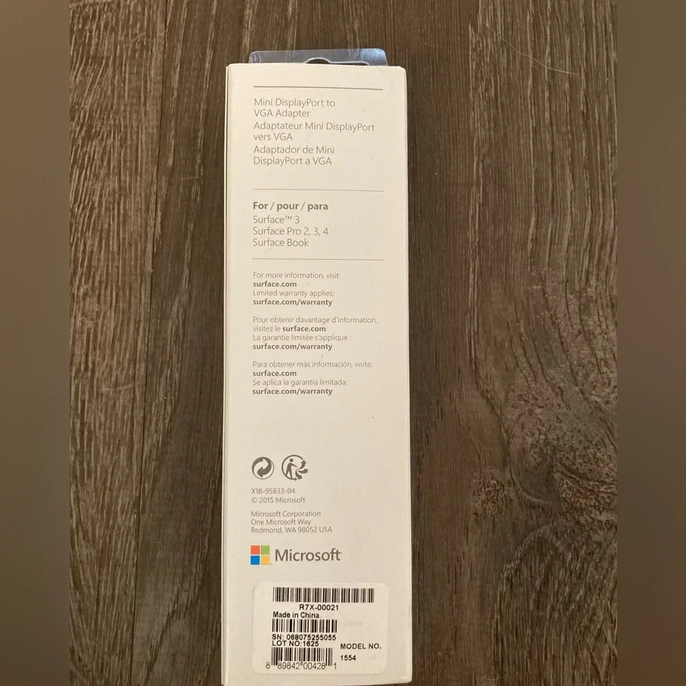 Microsoft - Surface Mini DisplayPort to VGA Adapter - Black